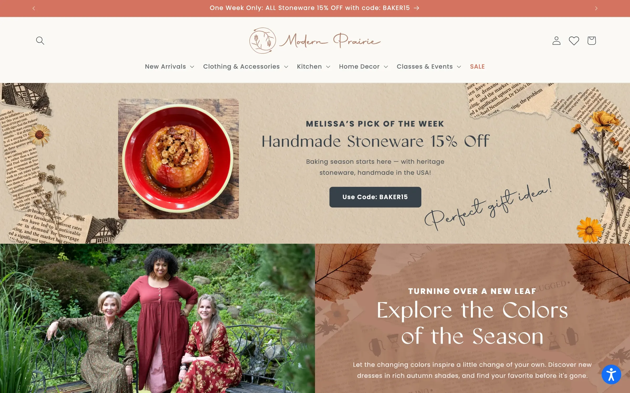 Shopify storefront